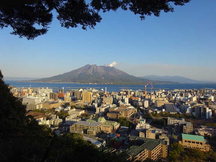 城山から見た桜島