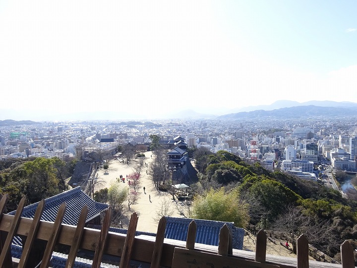 天守閣から