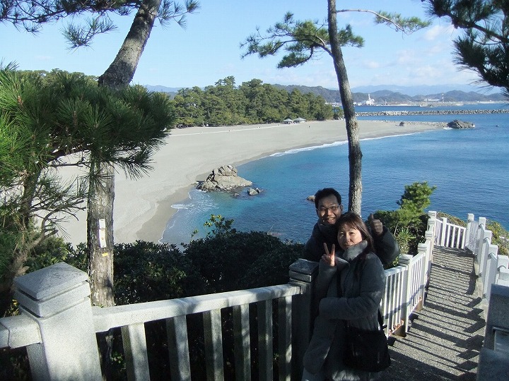 桂浜にて