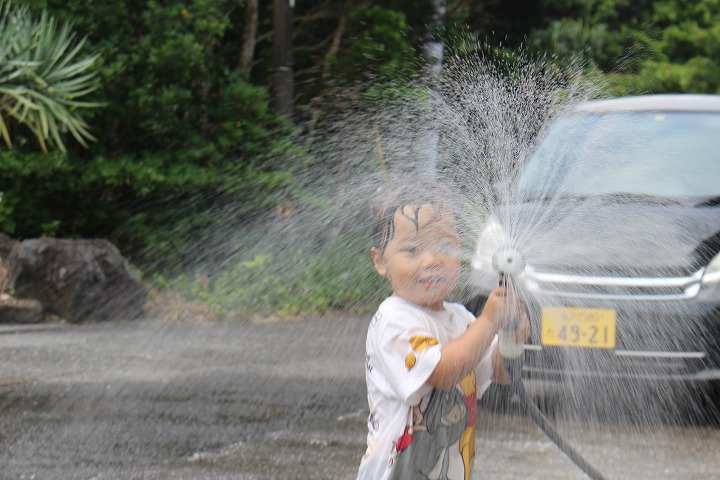 水遊び