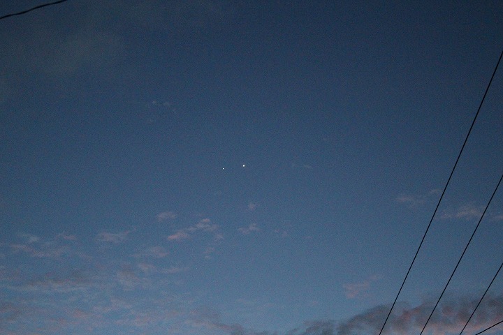 金星と木星