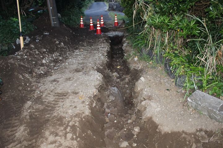 水道管埋立予定